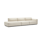 Baker Large Open End Sofa - Oatmeal - Modular Sofas Tolv Loom Collection Dubai