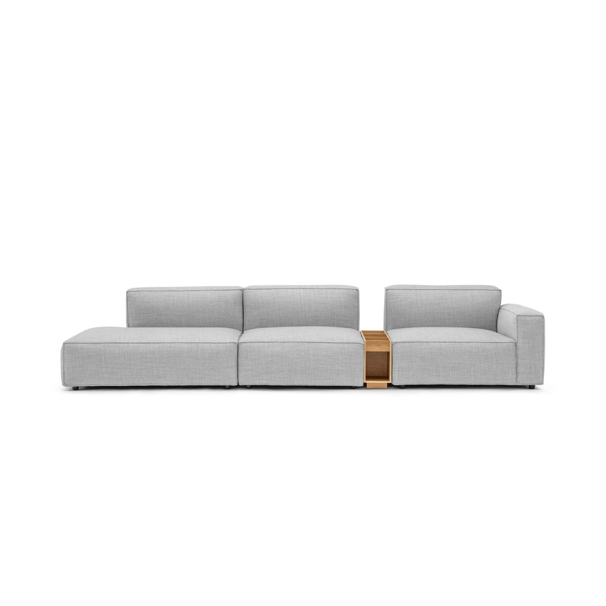 Baker Large Open End Sofa With Storage Table - Diamond - Modular Sofas Tolv Loom Collection Dubai