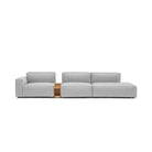 Baker Large Open End Sofa With Storage Table - Diamond - Modular Sofas Tolv Loom Collection Dubai