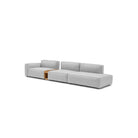 Baker Large Open End Sofa With Storage Table - Diamond - Modular Sofas Tolv Loom Collection Dubai