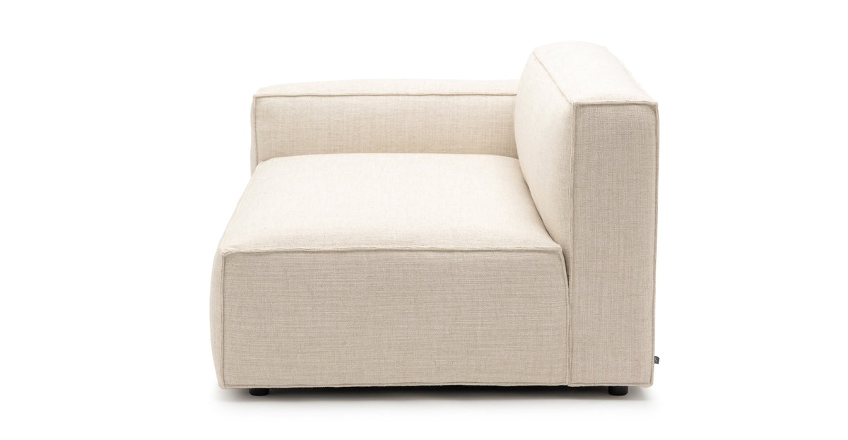 Baker Wide Left Arm - Oatmeal