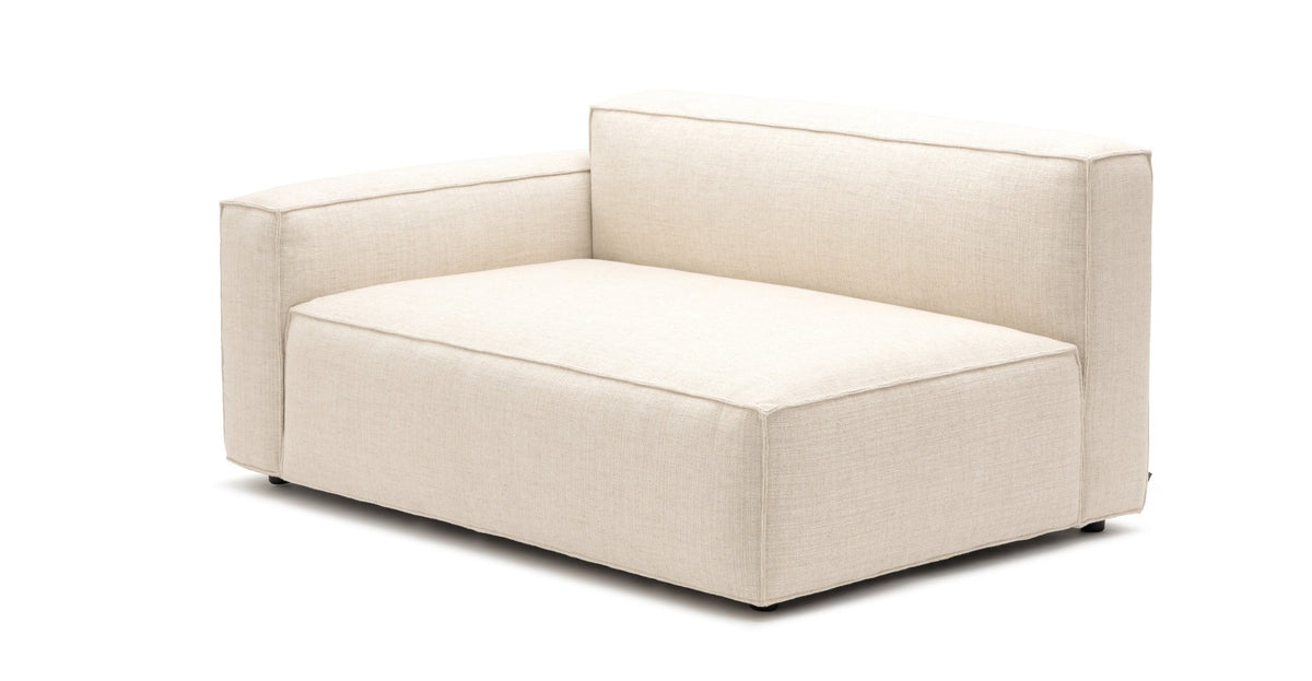 Baker Wide Left Arm - Oatmeal