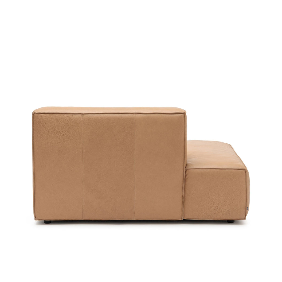 Baker Left Open End - Pecan Leather - Modular Sofas Tolv Loom Collection Dubai