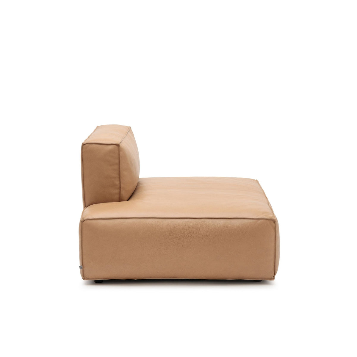 Baker Left Open End - Pecan Leather - Modular Sofas Tolv Loom Collection Dubai