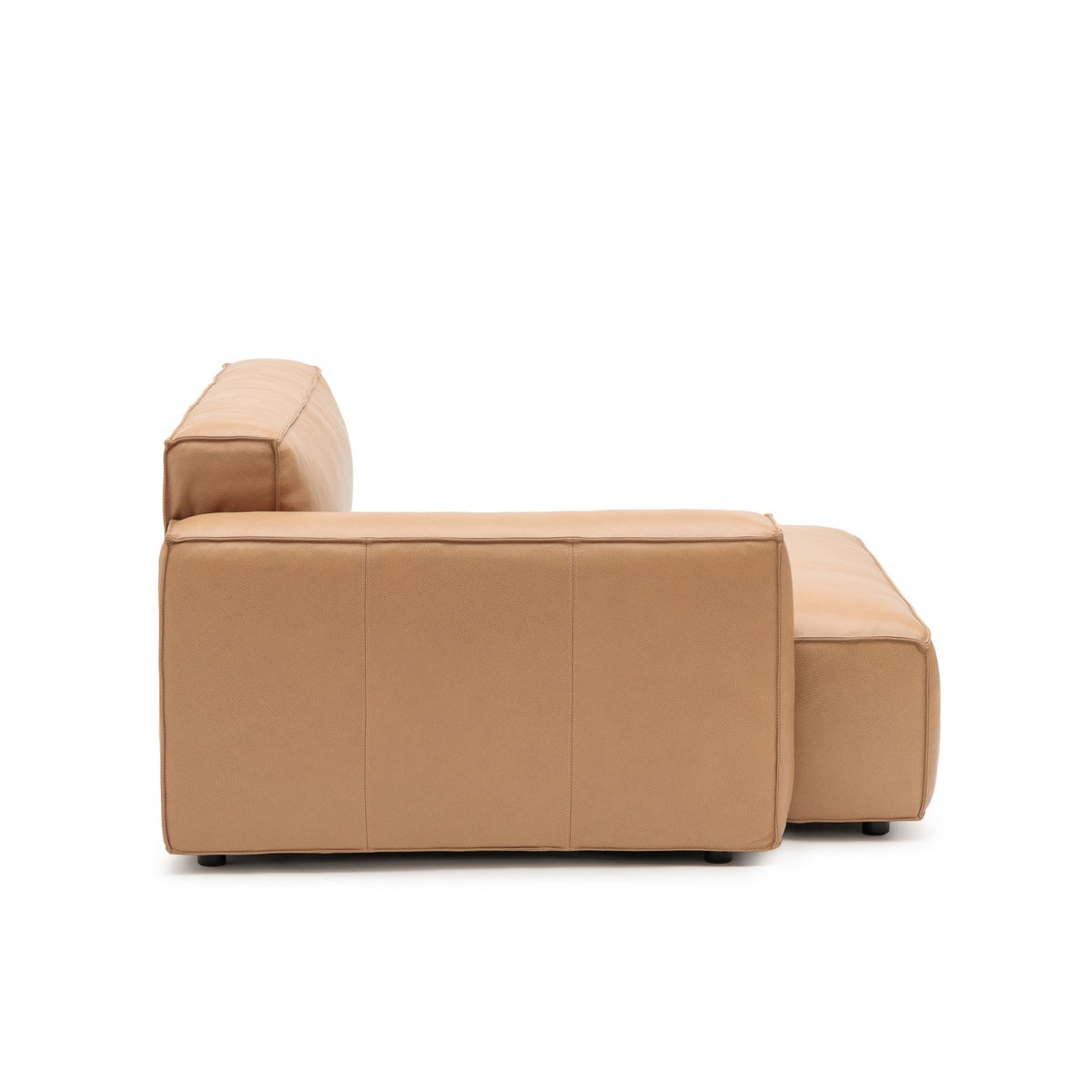 Baker Mega Left Arm - Pecan Leather - Modular Sofas Tolv Loom Collection Dubai