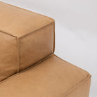 Baker Mega Lounge Sofa Set- Pecan Leather - Sectional Sofas Tolv Loom Collection Dubai