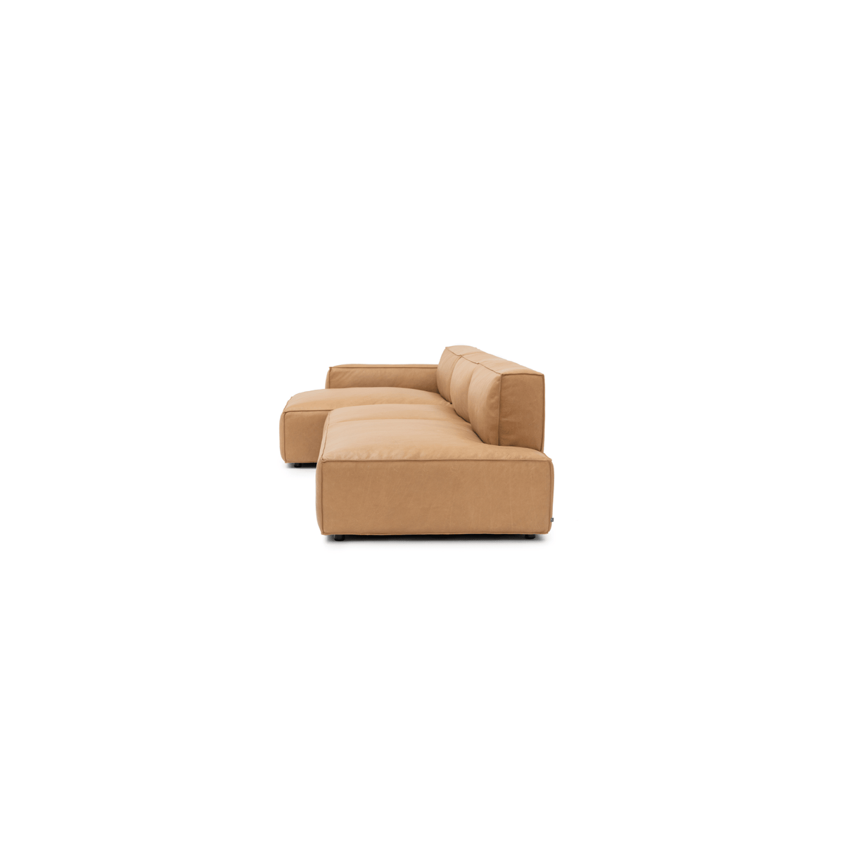 Baker Mega Lounge Sofa Set- Pecan Leather - Sectional Sofas Tolv Loom Collection Dubai