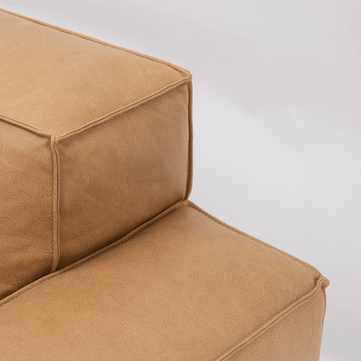 Baker Mega Lounge Sofa Set- Pecan Leather - Sectional Sofas Tolv Loom Collection Dubai