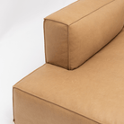 Baker Mega Lounge Sofa With Storage - Pecan Leather - Sectional Sofas Tolv Loom Collection Dubai