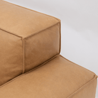Baker Mega Lounge Sofa With Storage - Pecan Leather - Sectional Sofas Tolv Loom Collection Dubai
