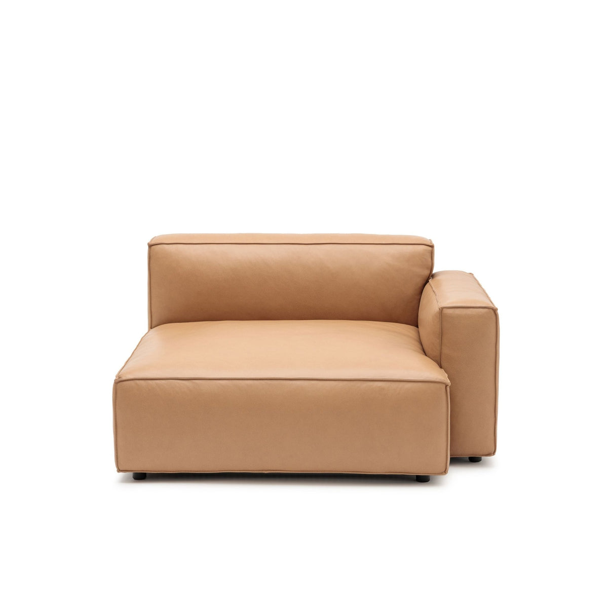 Baker Mega Right Arm - Pecan Leather - Modular Sofas Tolv Loom Collection Dubai