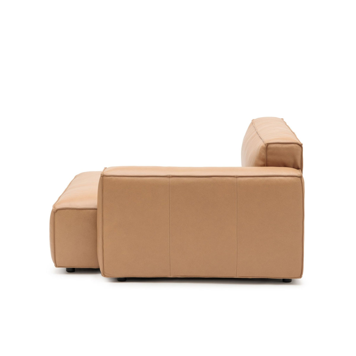 Baker Mega Right Arm - Pecan Leather - Modular Sofas Tolv Loom Collection Dubai
