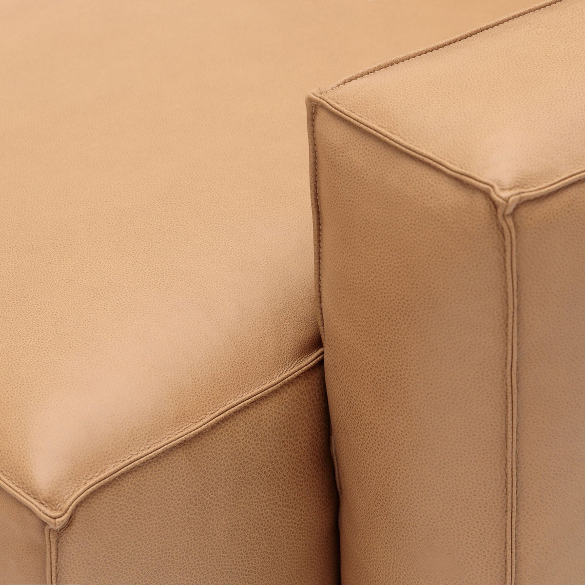 Baker Mega Right Arm - Pecan Leather - Modular Sofas Tolv Loom Collection Dubai