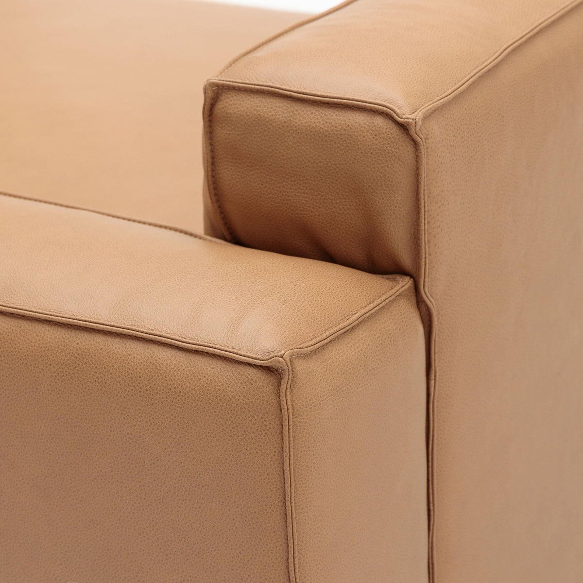 Baker Mega Right Arm - Pecan Leather - Modular Sofas Tolv Loom Collection Dubai