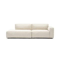 Baker Open End Sofa - Oatmeal - Modular Sofas Tolv Loom Collection Dubai