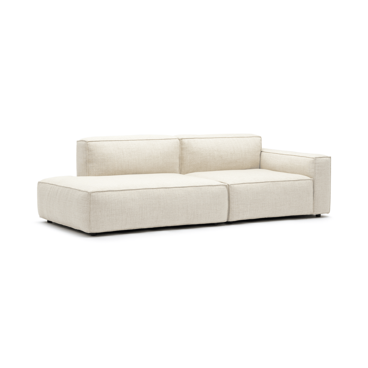 Baker Open End Sofa - Oatmeal - Modular Sofas Tolv Loom Collection Dubai