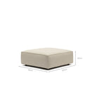 Baker Ottoman - Oatmeal - Ottomans Tolv Loom Collection Dubai