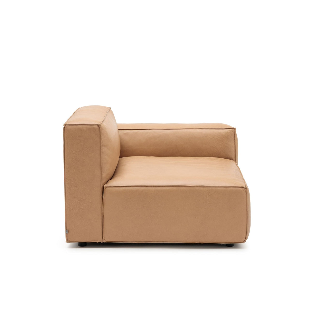 Baker Right Arm - Pecan Leather - Modular Sofas Tolv Loom Collection Dubai