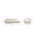 Baker Sectional - Oatmeal - Modular Sofas Tolv Loom Collection Dubai