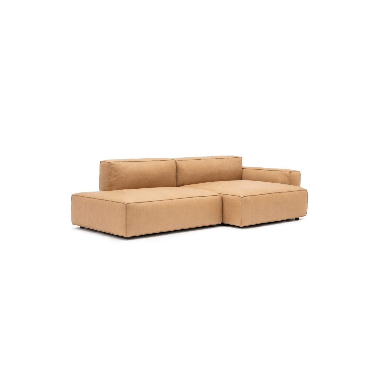 Baker Sectional - Pecan Leather - Sectional Sofas Tolv Loom Collection Dubai