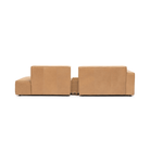 Baker Sectional With Storage - Pecan Leather - Sectional Sofas Tolv Loom Collection Dubai