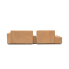 Baker Sectional With Storage - Pecan Leather - Sectional Sofas Tolv Loom Collection Dubai