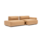 Baker Sectional With Storage - Pecan Leather - Sectional Sofas Tolv Loom Collection Dubai