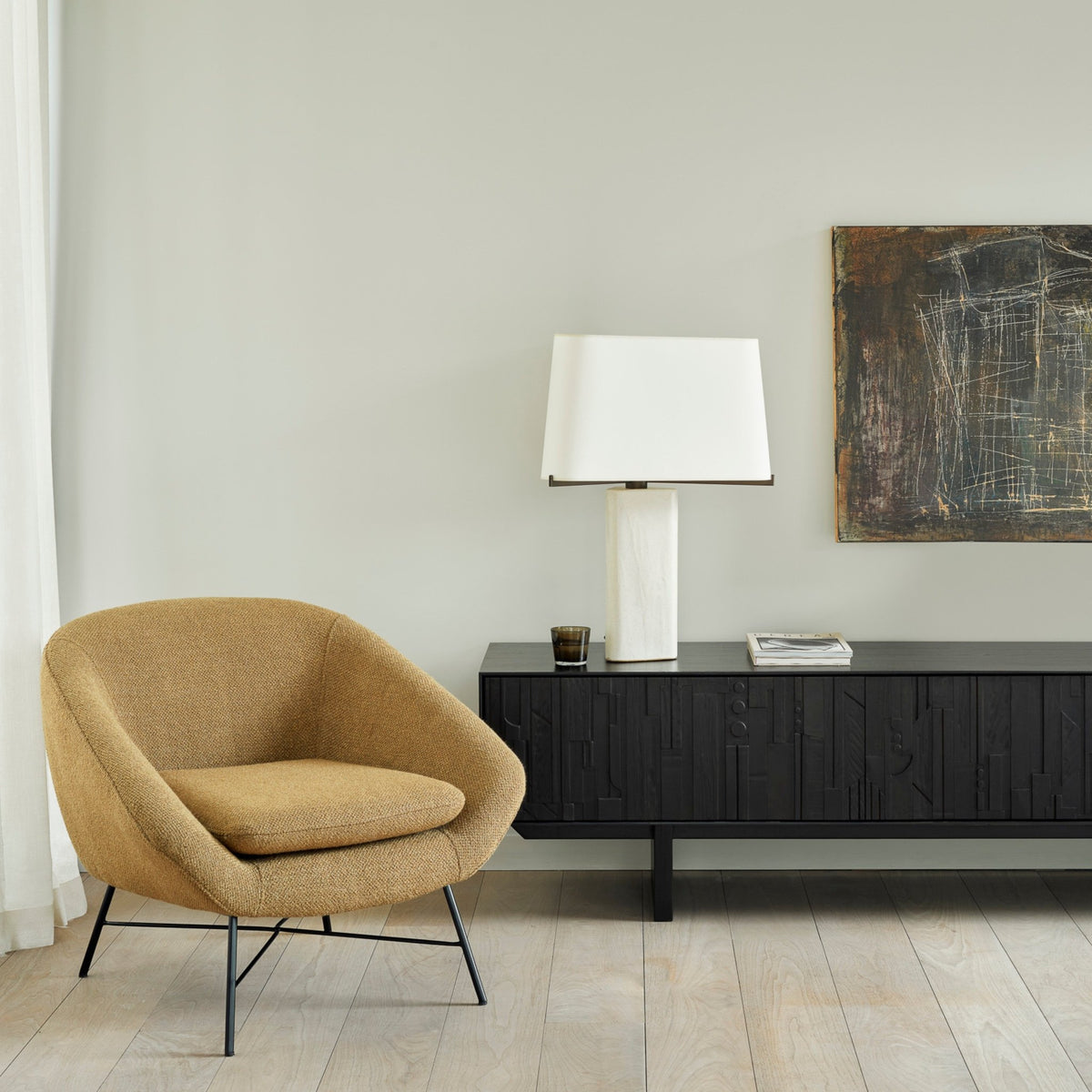 Barrow Lounge Chair - Ginger