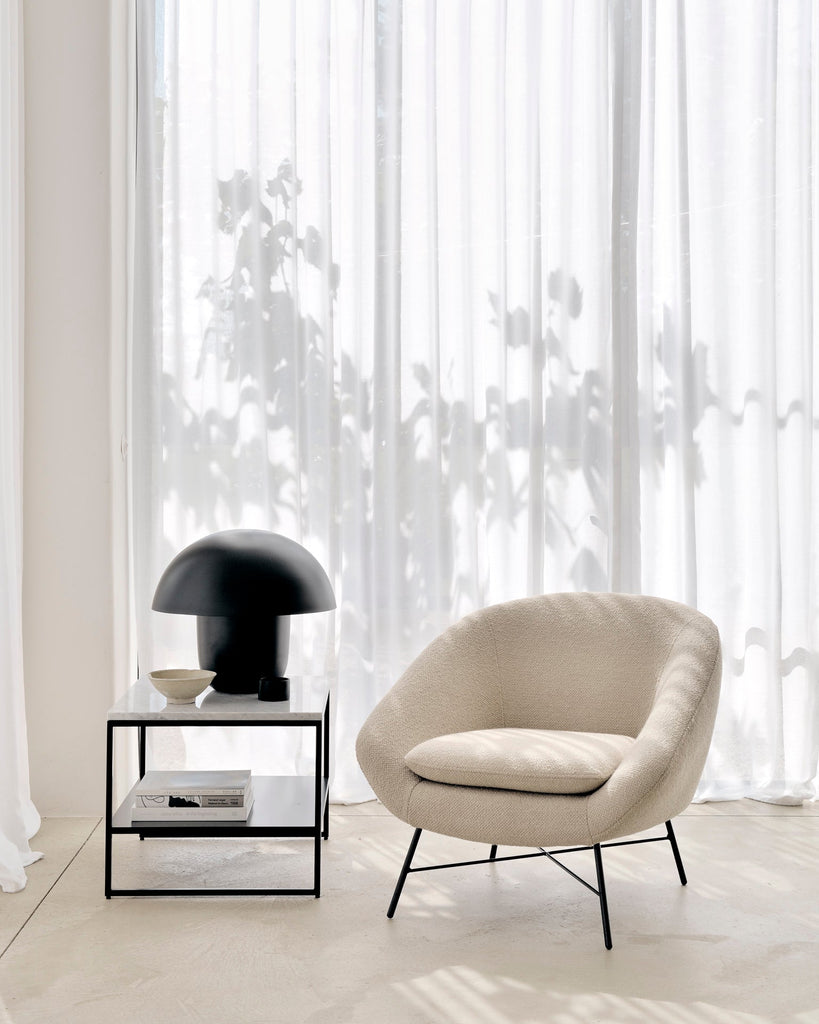 Barrow Lounge Chair - Off White - Loom Collection