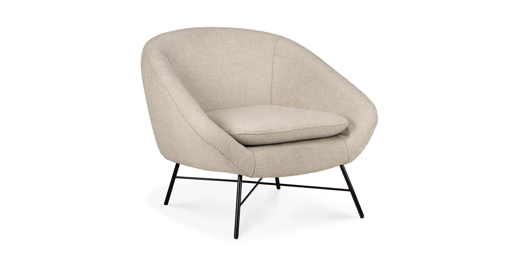 Barrow Lounge Chair - Off White - Loom Collection