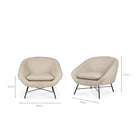 Barrow Lounge Chair - Off White - Accent Chairs Ethnicraft Loom Collection Dubai