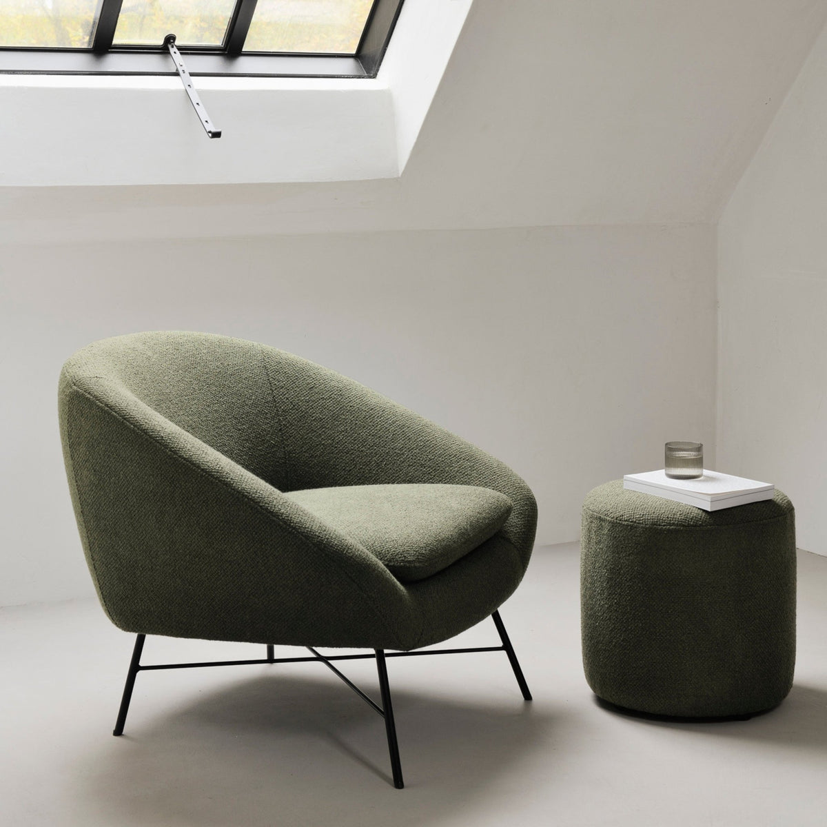Barrow Lounge Chair - Pine Green