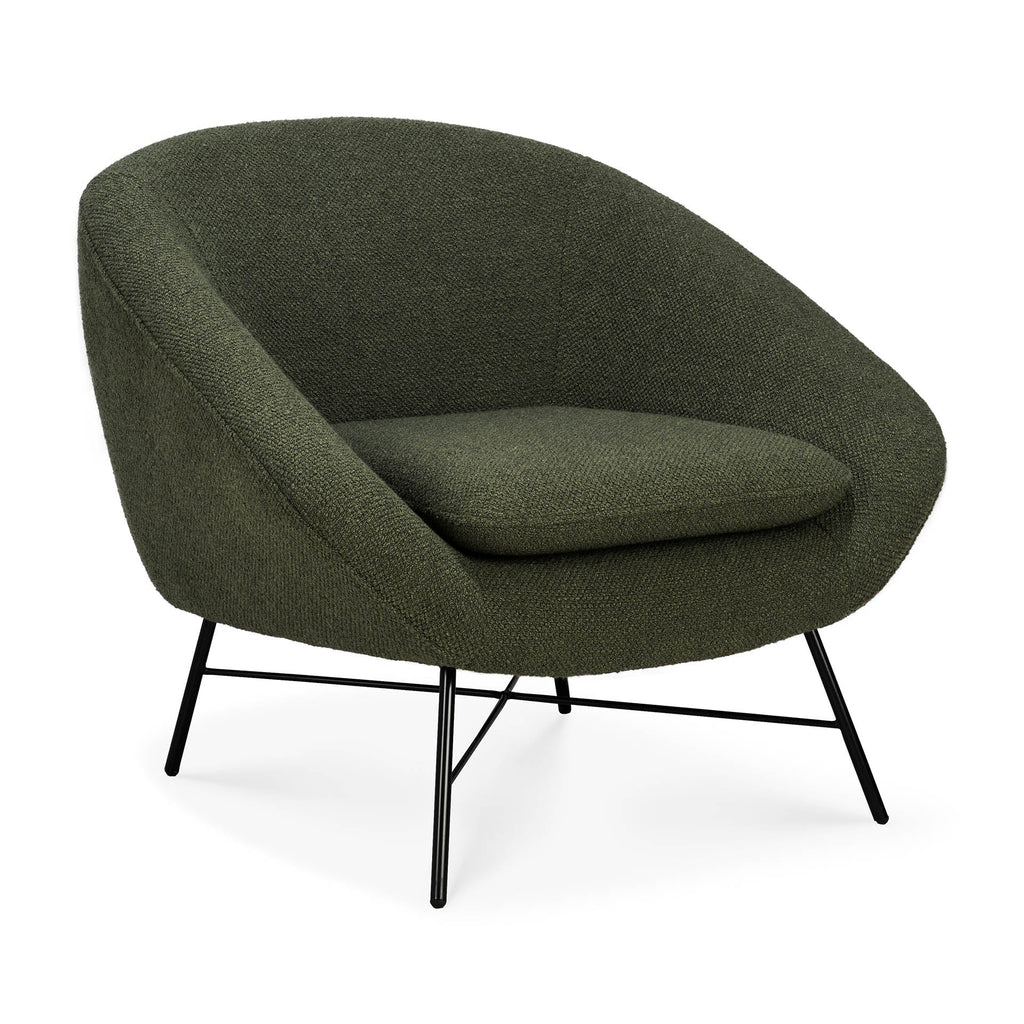 Barrow Lounge Chair - Pine Green - Loom Collection