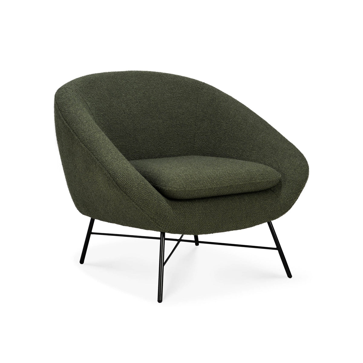 Barrow Lounge Chair - Pine Green