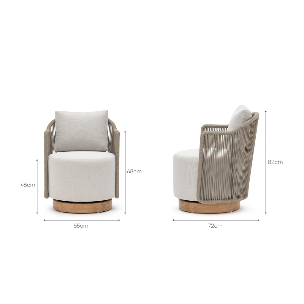 Bayne Lounge Chair - Outdoor Occasional Chairs Loom Collection Loom Collection Dubai