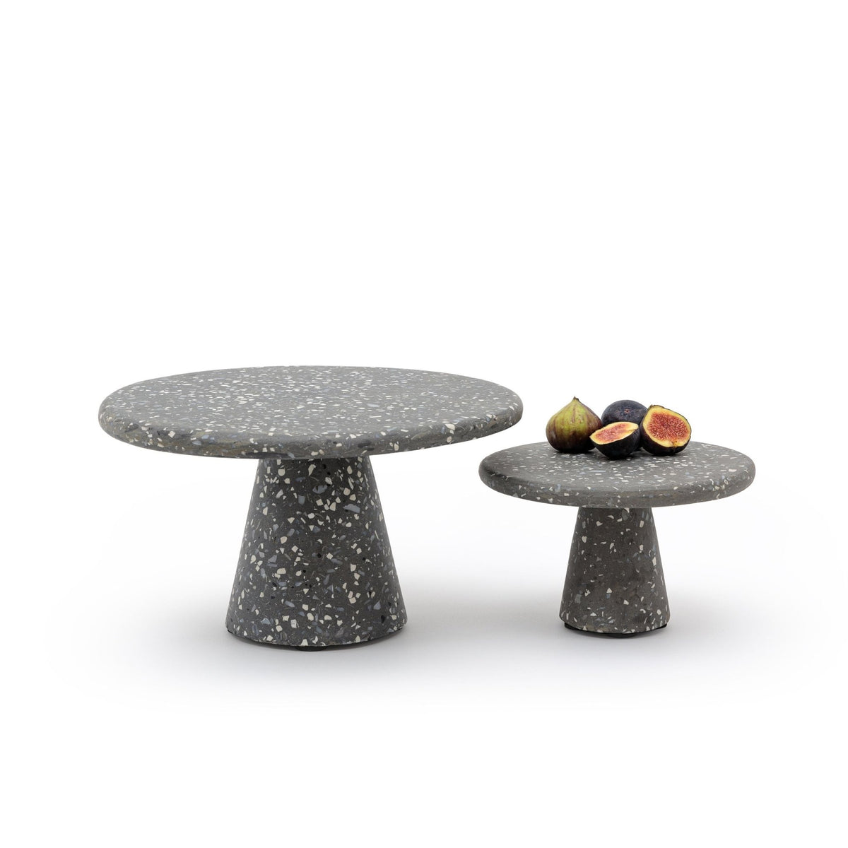 Black Pedestal Tray - Small - Trays Loom Collection Loom Collection Dubai