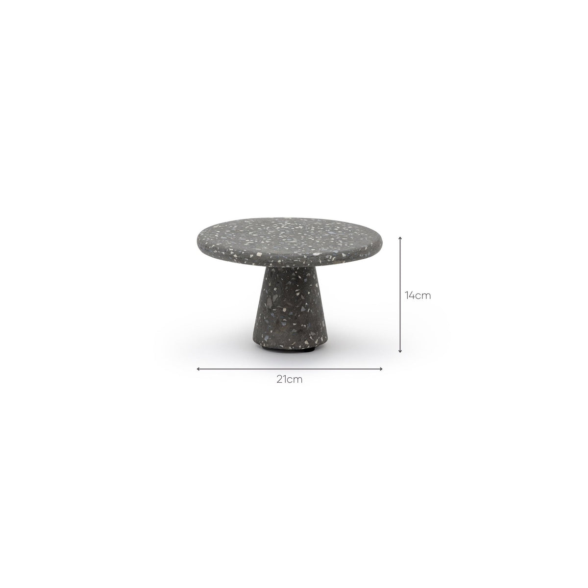 Black Pedestal Tray - Small - Trays Loom Collection Loom Collection Dubai