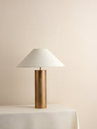 Bleeker - Aged Brass And Linen Table Lamp