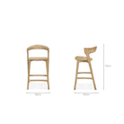 Bok Counter Stool - Oak - Bar & Counter Stools Ethnicraft Loom Collection Dubai