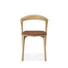 Bok Dining Chair - Varnished Oak - Cognac Leather