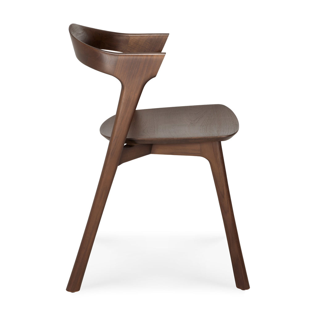 Bok Dining Chair - Varnished Teak - Brown - Loom Collection