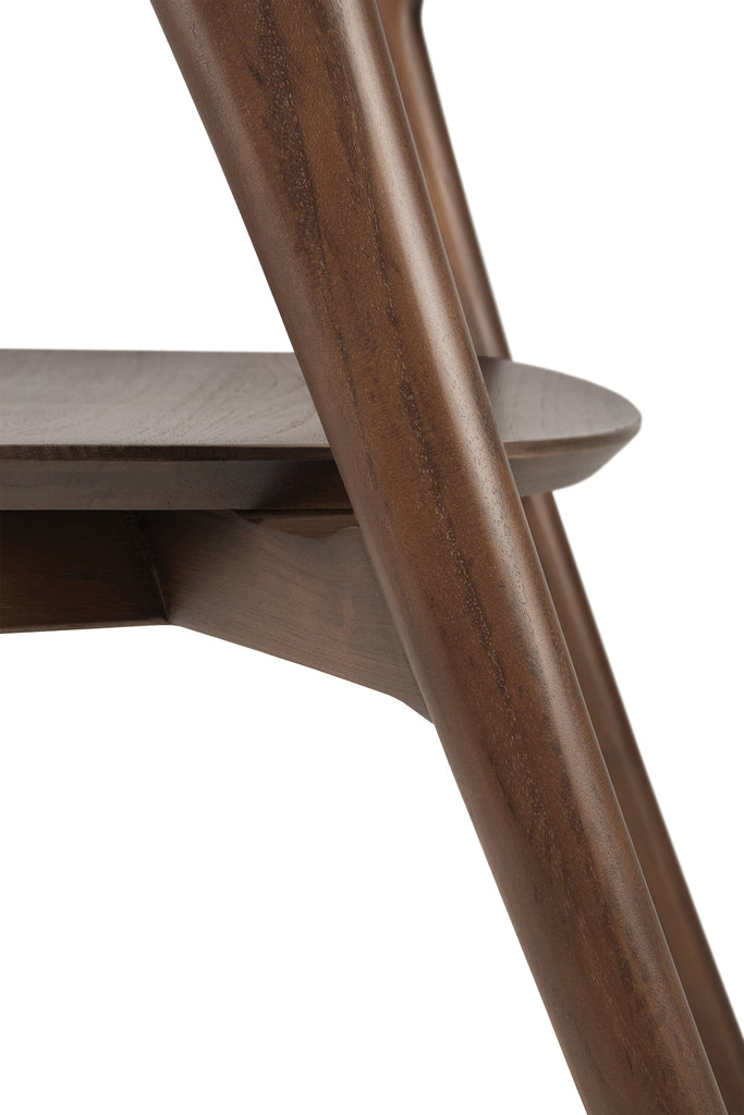 Bok Dining Chair - Varnished Teak - Brown - Loom Collection