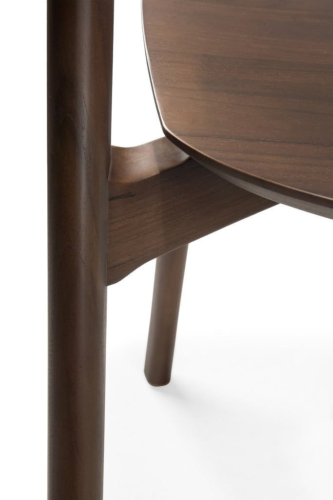 Bok Dining Chair - Varnished Teak - Brown - Loom Collection