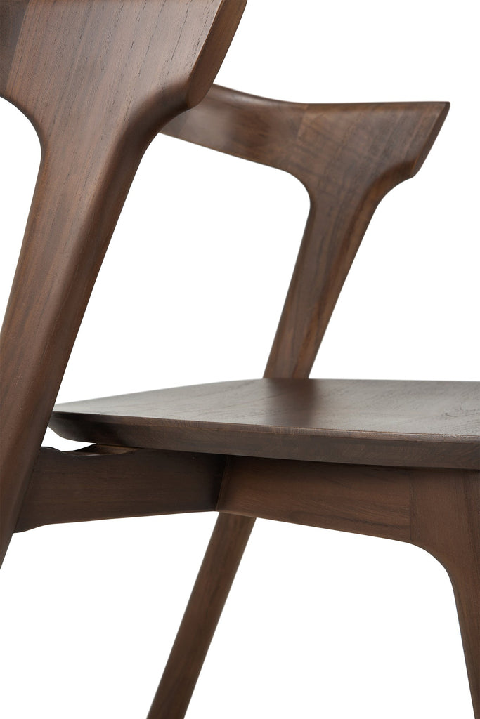 Bok Dining Chair - Varnished Teak - Brown - Loom Collection