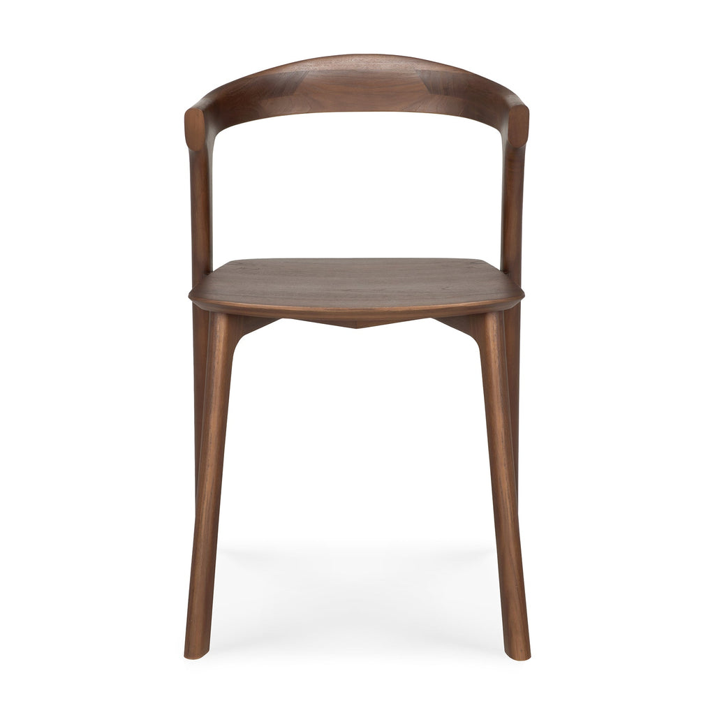 Bok Dining Chair - Varnished Teak - Brown - Loom Collection