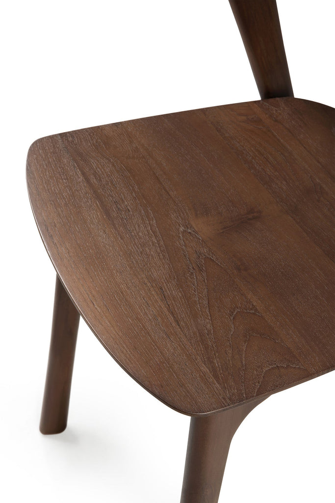 Bok Dining Chair - Varnished Teak - Brown - Loom Collection