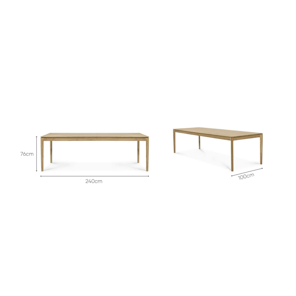 Bok Dining Table - Oak - Dining Tables Ethnicraft Loom Collection Dubai
