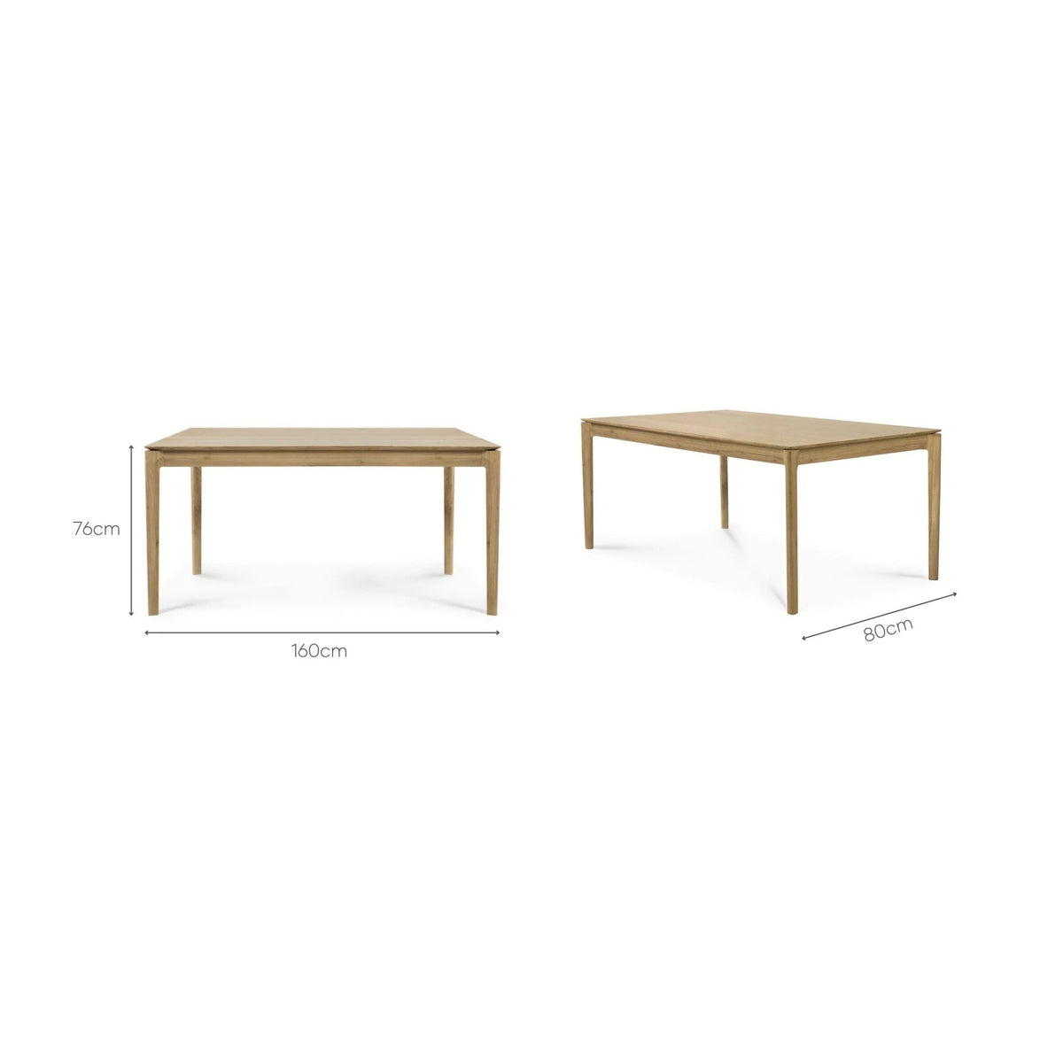 Bok Dining Table - Oak - Dining Tables Ethnicraft Loom Collection Dubai