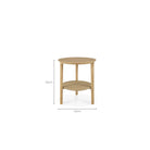 Bok Side Table - Oak - Side Tables Ethnicraft Loom Collection Dubai