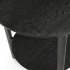Bok Side Table - Varnished Oak - Black - Side Tables Ethnicraft Loom Collection Dubai
